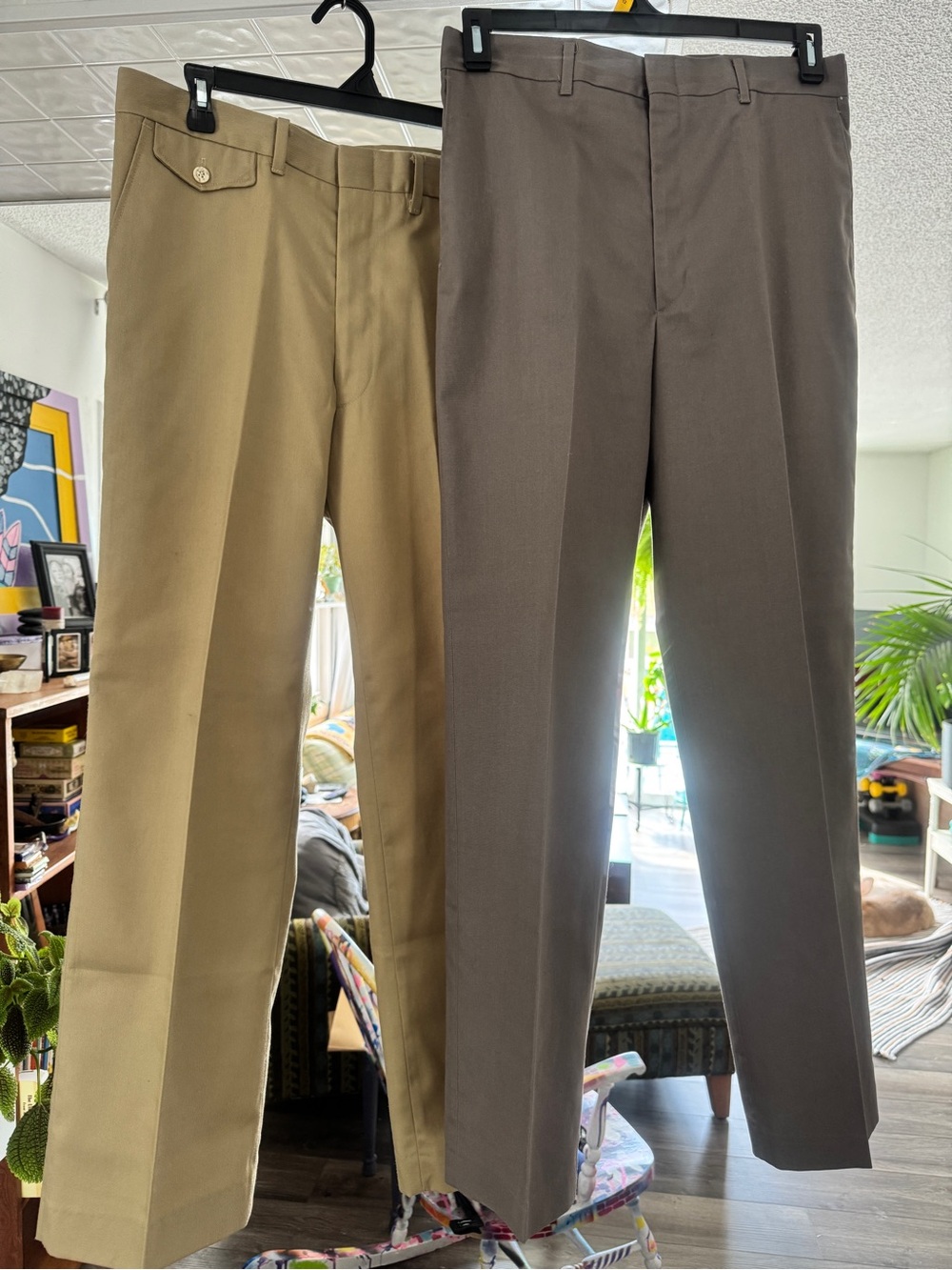 Vintage Bundle (2) Saks Fifth Avenue & Haggar Trousers NWT 34x31